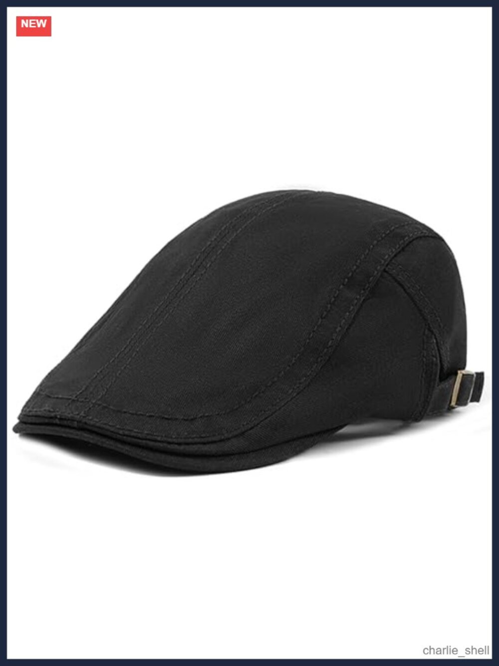 Mens Cotton Flat Cap Cabbie Driving Beret Newsboy Ivy Hat Adjustable